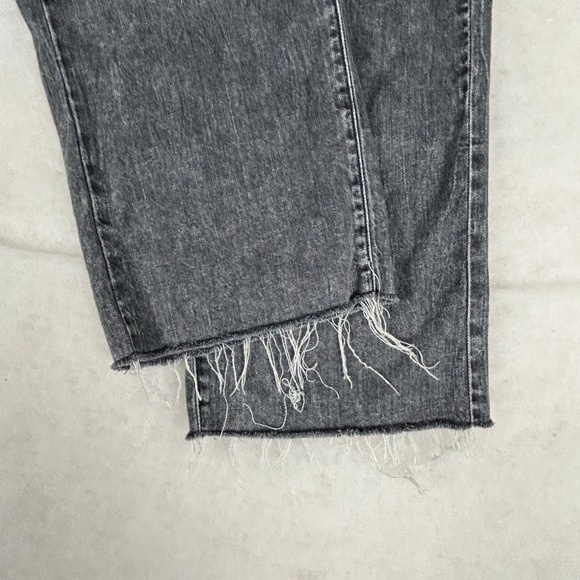Hidden Los Angeles Jeans Womens 25 Washed Black Wide Leg Raw Hem Soft Cotton‎ - Picture 8 of 16